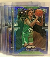 QTY 2019-20 Panini Prizm Romeo Langford Blue Shimmer RC Rookie #260 SSP SPURS
