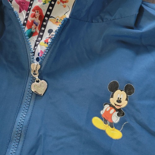 Chaqueta cortavientos azul Disney Bradford Exchange con capucha para mujer talla L cremallera - Imagen 6 de 12