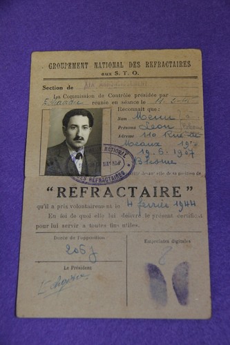 Carte De Membre Souscripteur FFI Vierge – Amicale De L'Aube – WW2 N°26 B