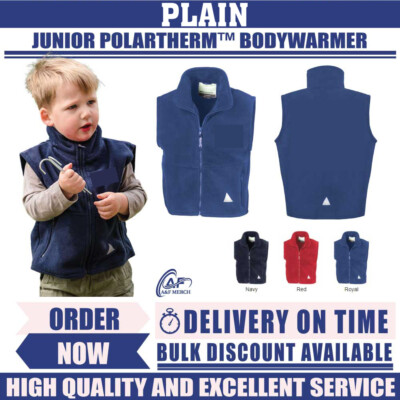 Junior PolarTherm Bodywarmer Heavy Active Fleece 100% Polyester Outdoor RE37J