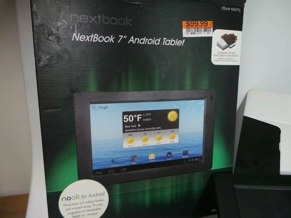 Tablet Nextbook 7" Cuatro Núcleos Android Wi-Fi 4GB Negra NEXT7s Foto 3 de 4