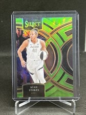 2024 Panini WNBA Select Kiah Stokes Premier Level Neon Green Prizm /75