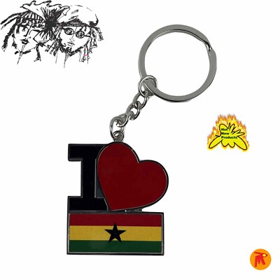 Schlüsselanhänger Ghana Flagge Design Geburtstagsgeschenk Weihnachtsgeschenk für Familie & Freunde