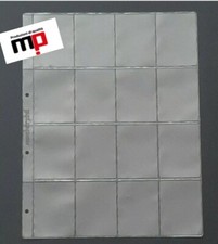 5 PAGINE FOGLI PER RACCOLTA FIGURINE PANINI A 16 TASCHE  CALCIATORI MASTERPHIL