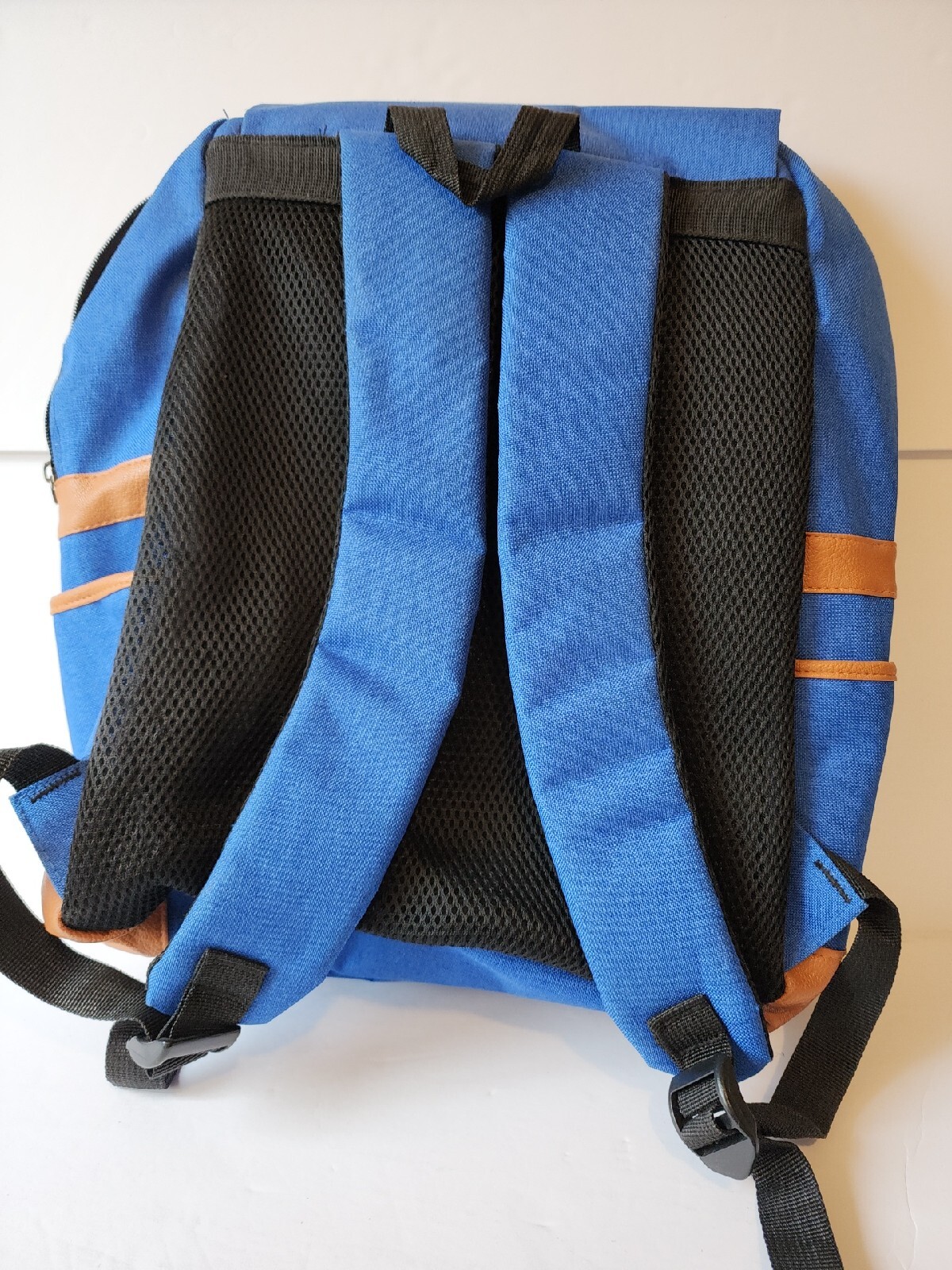 HERSHEL polyester Backpack with Brown Leather Tri… - image 2