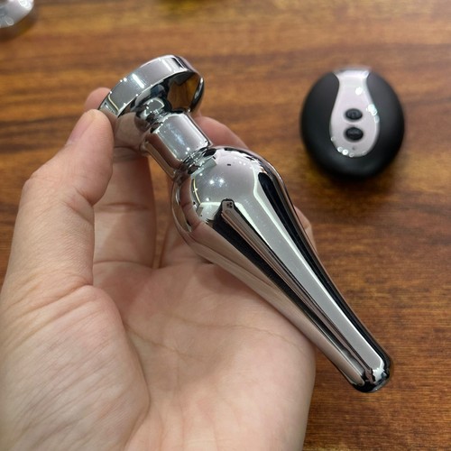G-spot Anal Butt Plug Vibrator Prostate Massager Metal Probe Sex Toys for Women