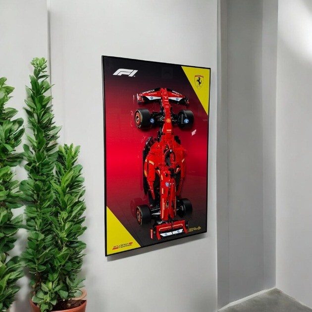Art Holder Frame on the Wall 80x50 cm. Technic Ferrari F1 SF-24