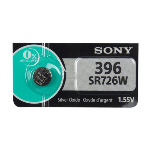 Sony 396 SR726W Button Cell Watch Batteries 5 Pack - Picture 1 of 2