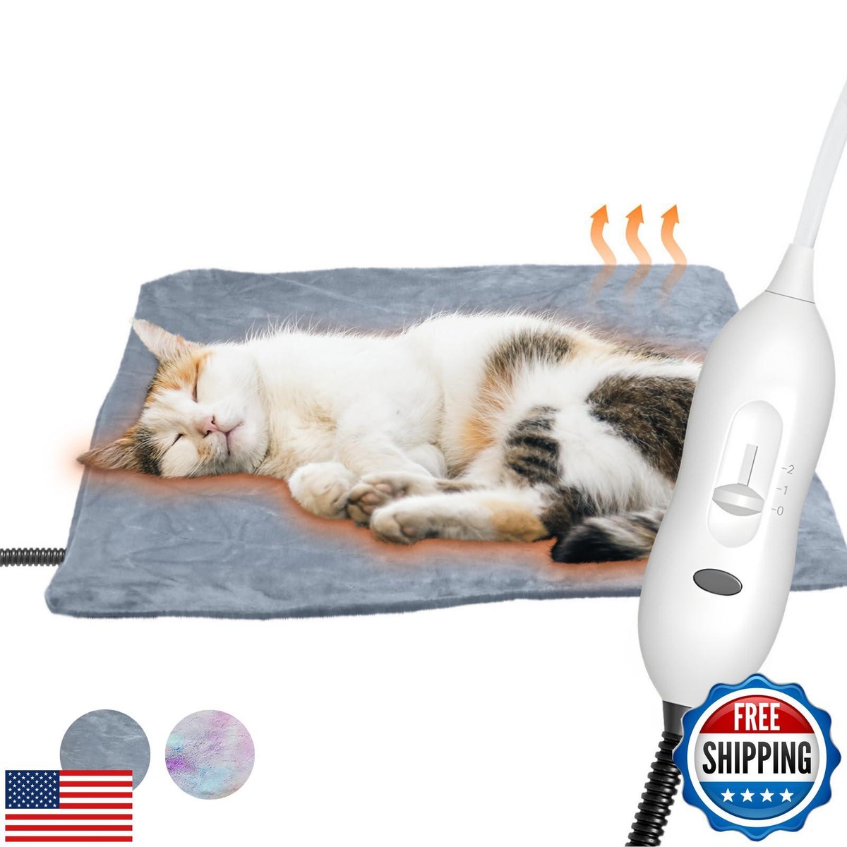 Heating Pad for Cats, Waterproof Electric Heated Cat Bed Indoor with Chew  Res