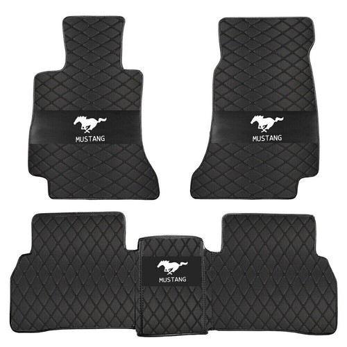 Fit For Ford Mustang Coupe Convertible Waterproof Car Floor Mats Custom Luxury - Picture 1 of 21