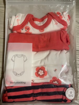 5 er Set Bodys name it NBF Body 13178160 Halbarmbody Calypso coral Gr. 68 NEU %%