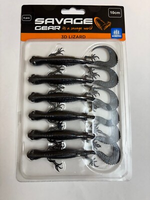 Savage Gear 3D Lizard 10cm 5,5g - 6 Creature Baits