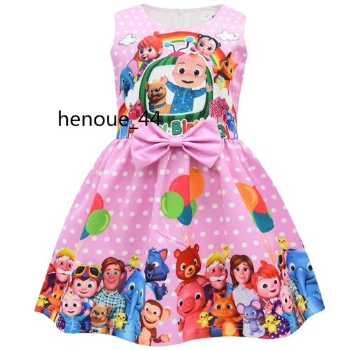 minnie stitch Cartoon Bowknot Dress Skirt Princess Party Birthday Fancy girl - Picture 8 of 69