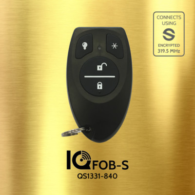 Qolsys IQ Wireless S-Line Encrypted Keyfob ( QS1331-840 ) - BRAND NEW