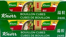 Knorr Beef Flavor Bouillon Cube 2.2oz x 6 Cubes ( Pack of 48 )~05/15/2026