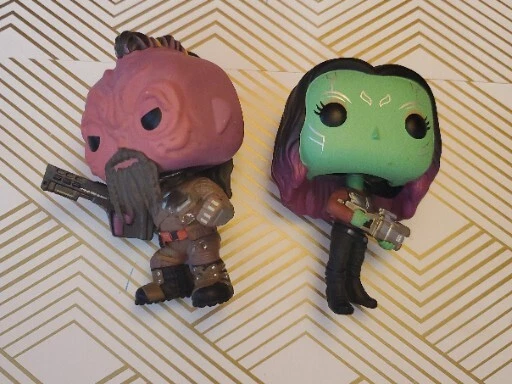 Funko Pop Guardiões da Galáxia Vol 2 Taserface #206 Gamora #199 Lote De 2 - Imagem 2 de 4