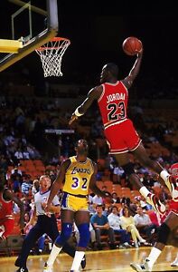 Michael Jordan Slam Dunk Basketball Large / Canvas Picture Prints eBay