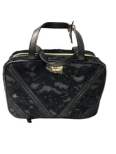 Victoria's Secret Hanging Toiletry Travel Cosmetic Makeup Bag Black Lace NWT