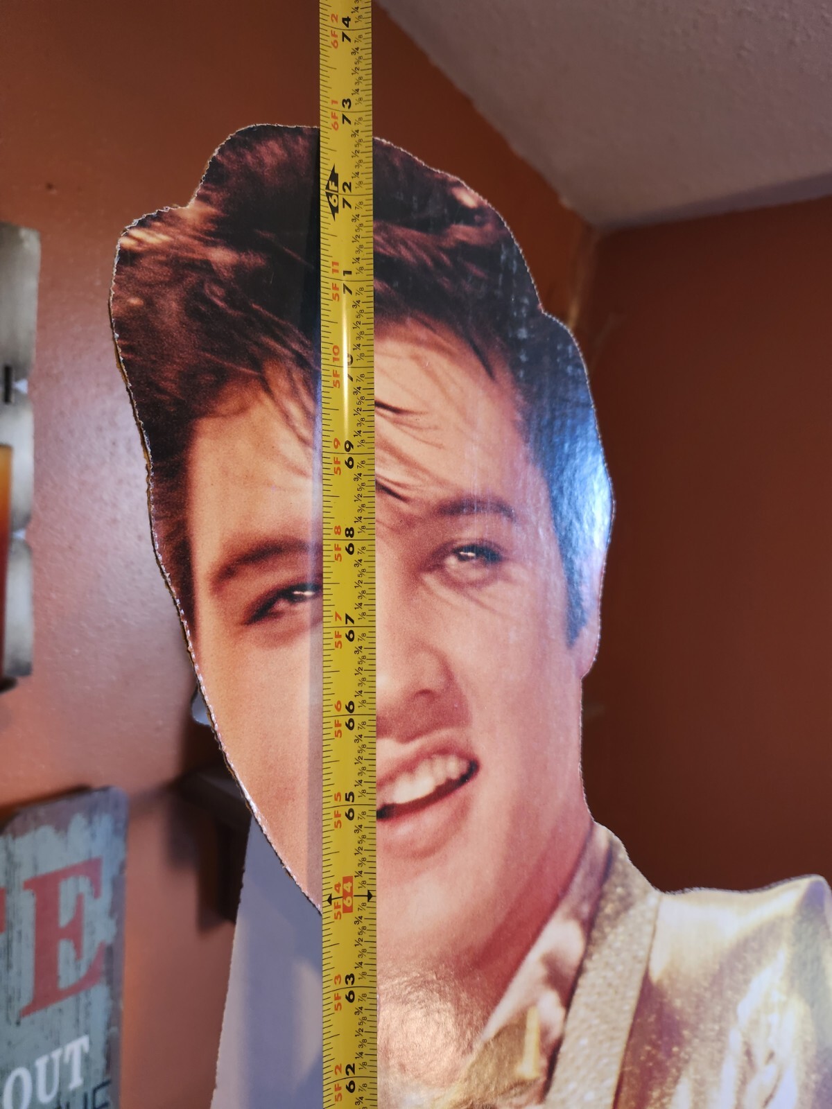 ELVIS PRESLEY LifeSize Cardboard Cutout Standee Gold Suit 72"+ eBay
