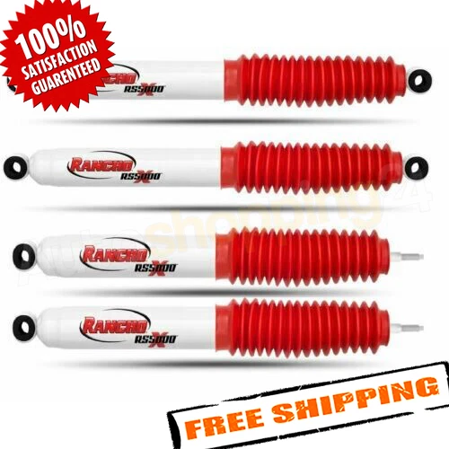 Rancho RS55136/RS55010 Set of 4 Front/Rear RS5000X Shock Absorbers