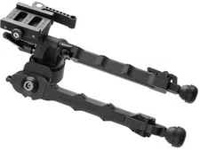 Accu-Tac PC-5 Bipod 1913 ARCA Rail Mount 7" to 11.5" Aluminum Black PCB-050