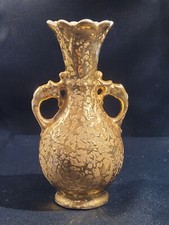 Vintage Vase 24 K Gold Paint Made In USA