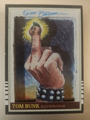  Tom Bunk Custom Signed Card - 3D Cut Out By Local Artist - One Of A Kind 