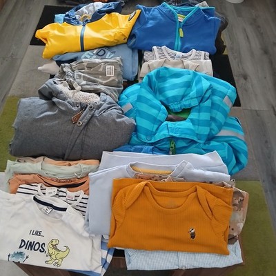 89 tlg. Jungen Bekleidungspaket Gr. 86 ,92