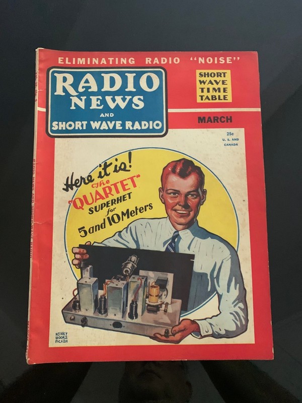 RADIO NEWS AND THE SHORT WAVE MAGAZINE March 1937 RCA VINTAGE AD