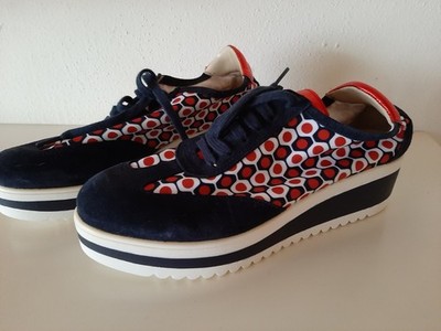 Heine Sneaker Blau/rot/weiß Gr 39 Neu