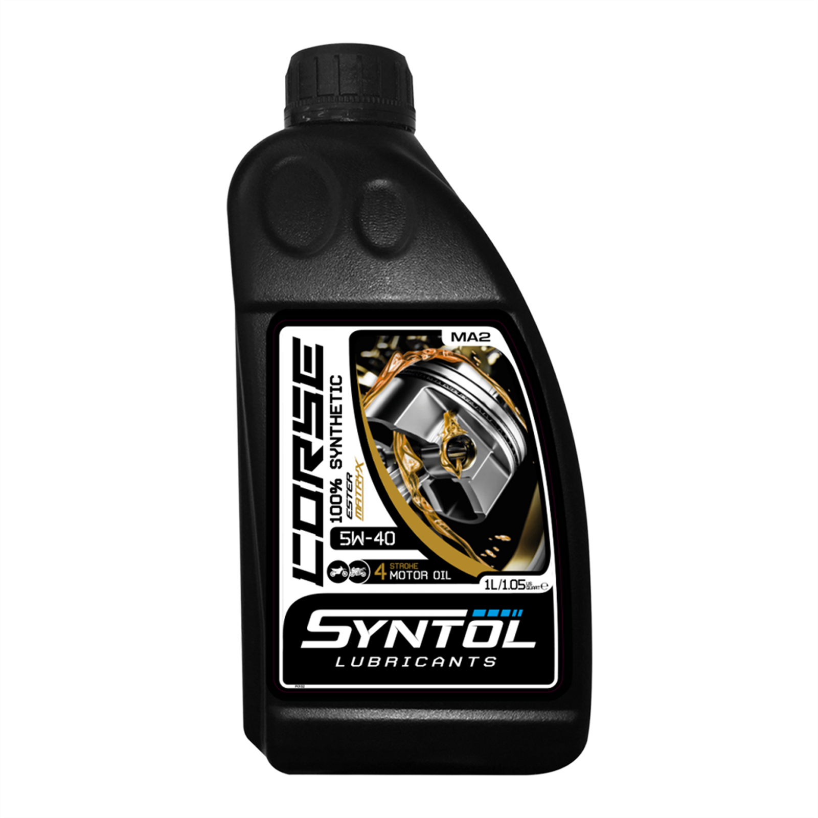 5W40 Fully Synthetic Motorcycle Engine Oil 4 Stroke 4T Jaso MA/MA2 1L