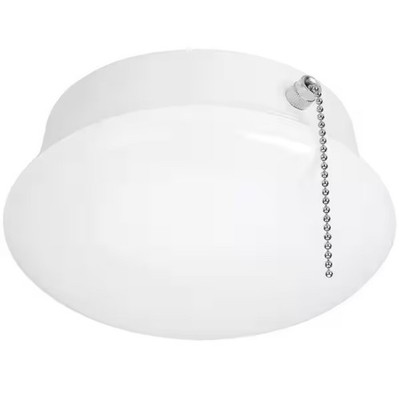 Commercial Electric Spin Light 7in Closet Light w/Pull Chain LED Flush Mount NEW
