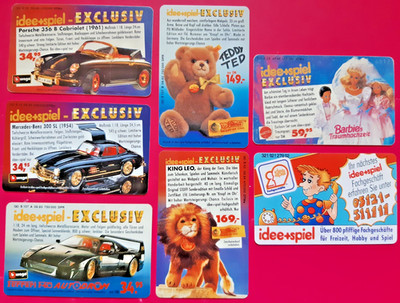 7 Telefonkarten Deutschland  Telekom  Idee+Spiel EXCLUSIV  Sammlung Konvolut C45