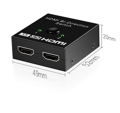 4K HDMI 2.0 Bi-Directional Switcher HDTV 3D Splitter for PS3 TVProjector Laptops