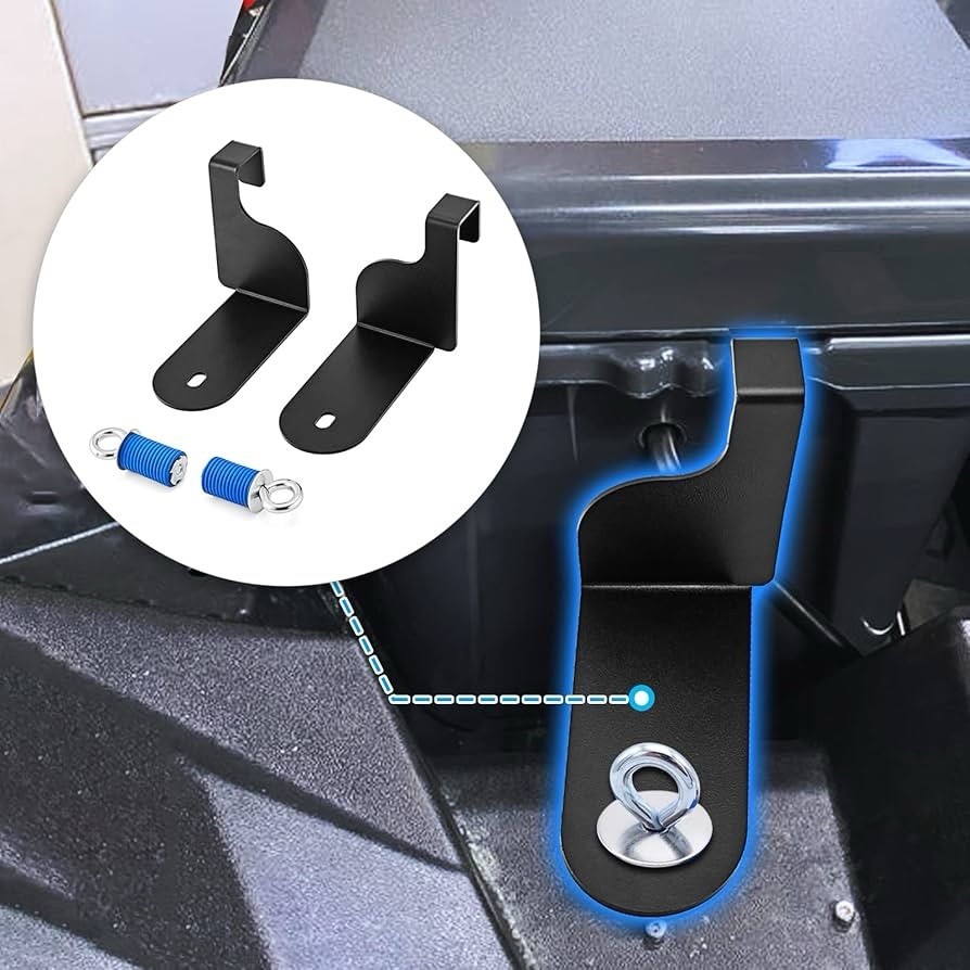 FOR Polaris RZR w/ YETI 35 Box Solid Steel Cooler Hold Down Brackets Mounts