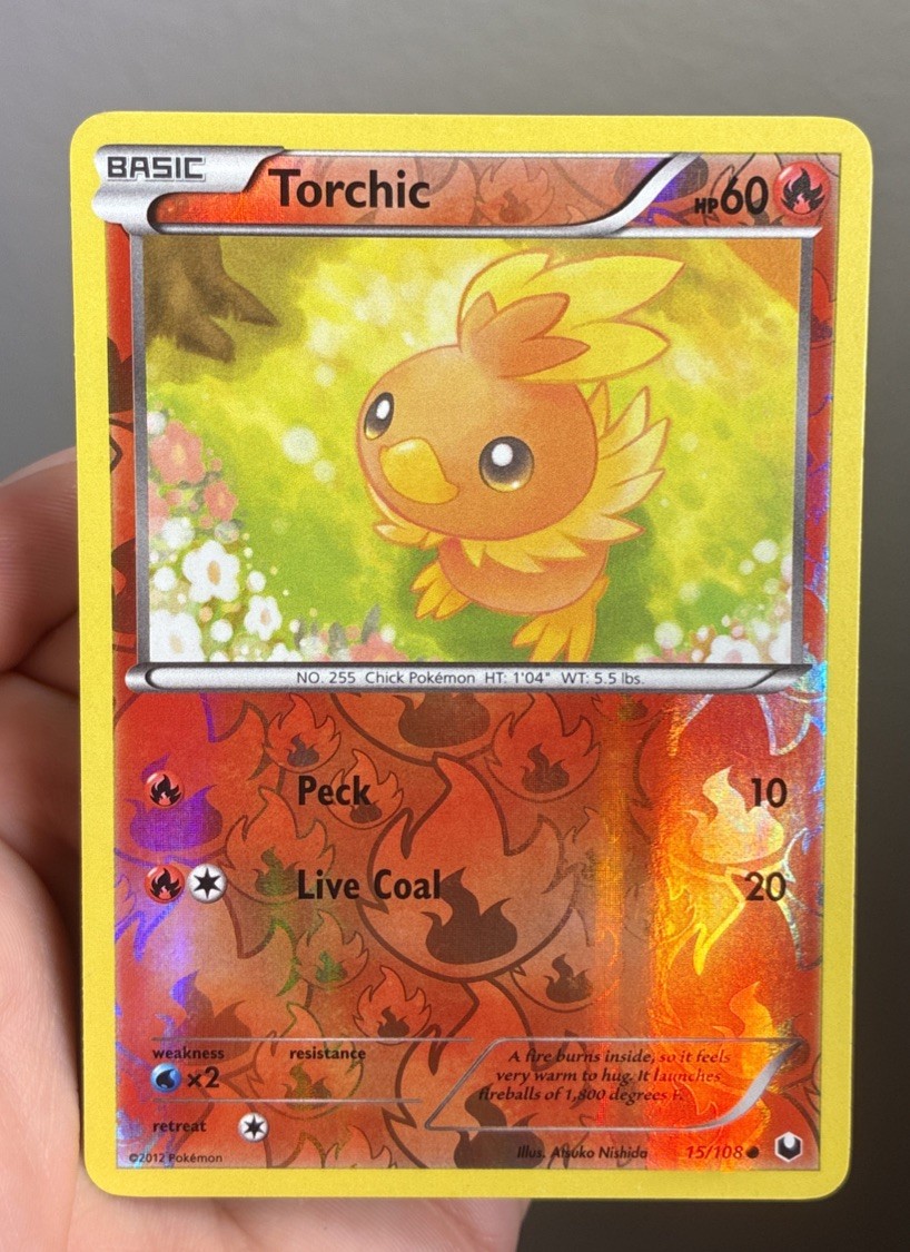 Torchic 15/108 Dark Explorers Reverse Holo LP