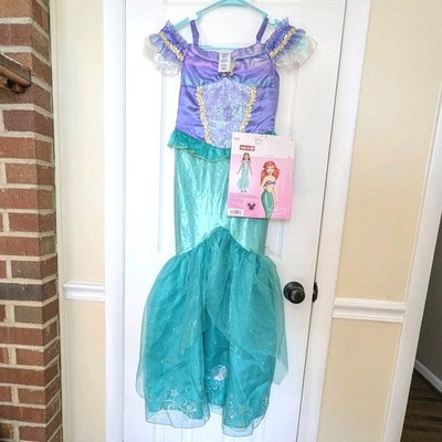 Disney Princess Ariel Dress Costume Size 7-8, Signature Collection, New with Tag