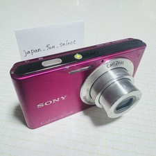 SONY Cyber Shot DSC-W320 Pink Digital Camera 14.1MP 4x Zoom Japanese Exc