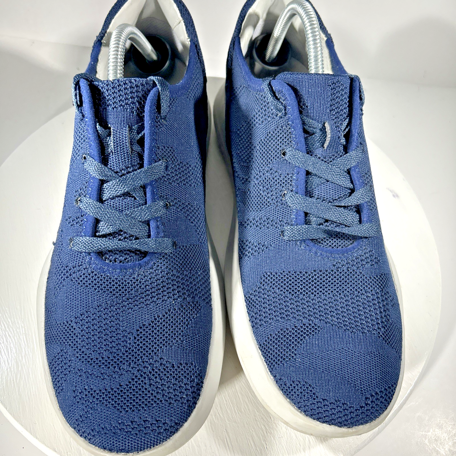 SAOLA Scarpe sneakers Kizik uomo taglia 11 M Madrid eco maglia blu mani libere LEGGERO UTILIZZO