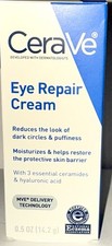 CeraVe Eye Repair Cream 0.5oz Under Eye Circles/Wrinkles Moisturizer- 1 Unit