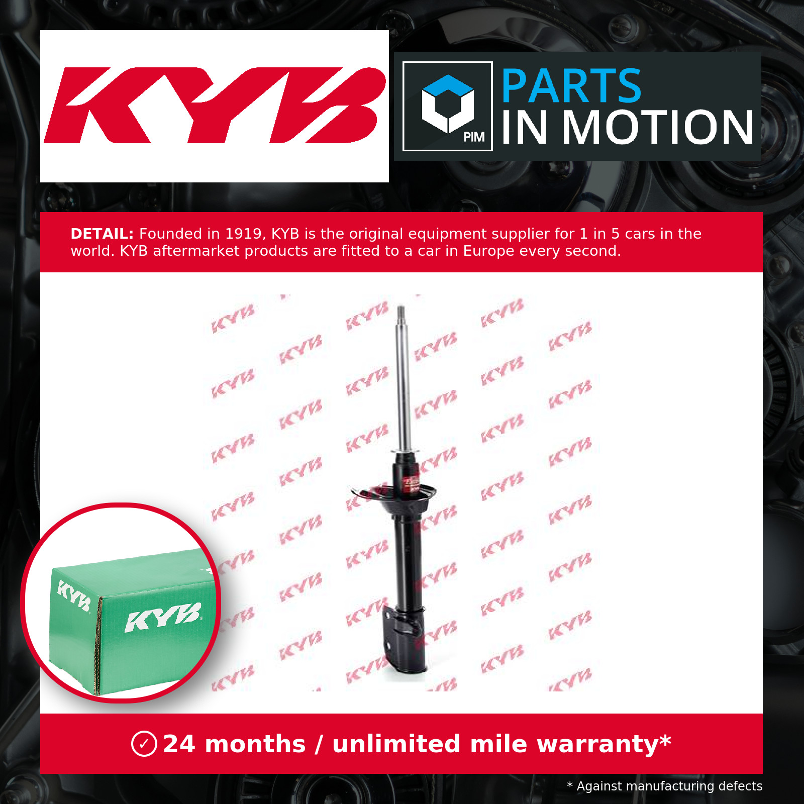 Shock Absorber (Single Handed) Rear Left 334192 KYB 20360FC110 20360FC111 New