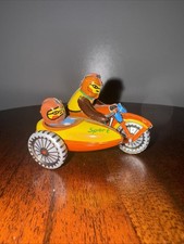 Tinplate Motorcycle with Sidecar Toy