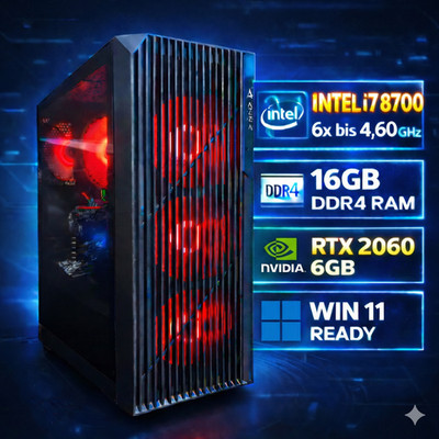 Gaming PC - intel i7 6x 4,6 - NVIDIA RTX -  DDR4 - 1000 GB - WIN 11 PRO - Gamer