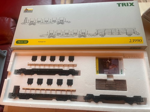 TRIX 23990 H0 DB Flachwagen-Set Kohle und Energie Ep. III OVP Unbespielt | Condition: Gebraucht