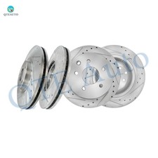 Set 4 Front 320mm-Rear 291.5mm Drilled Brake Rotors For 2004-2008 Nissan Maxima