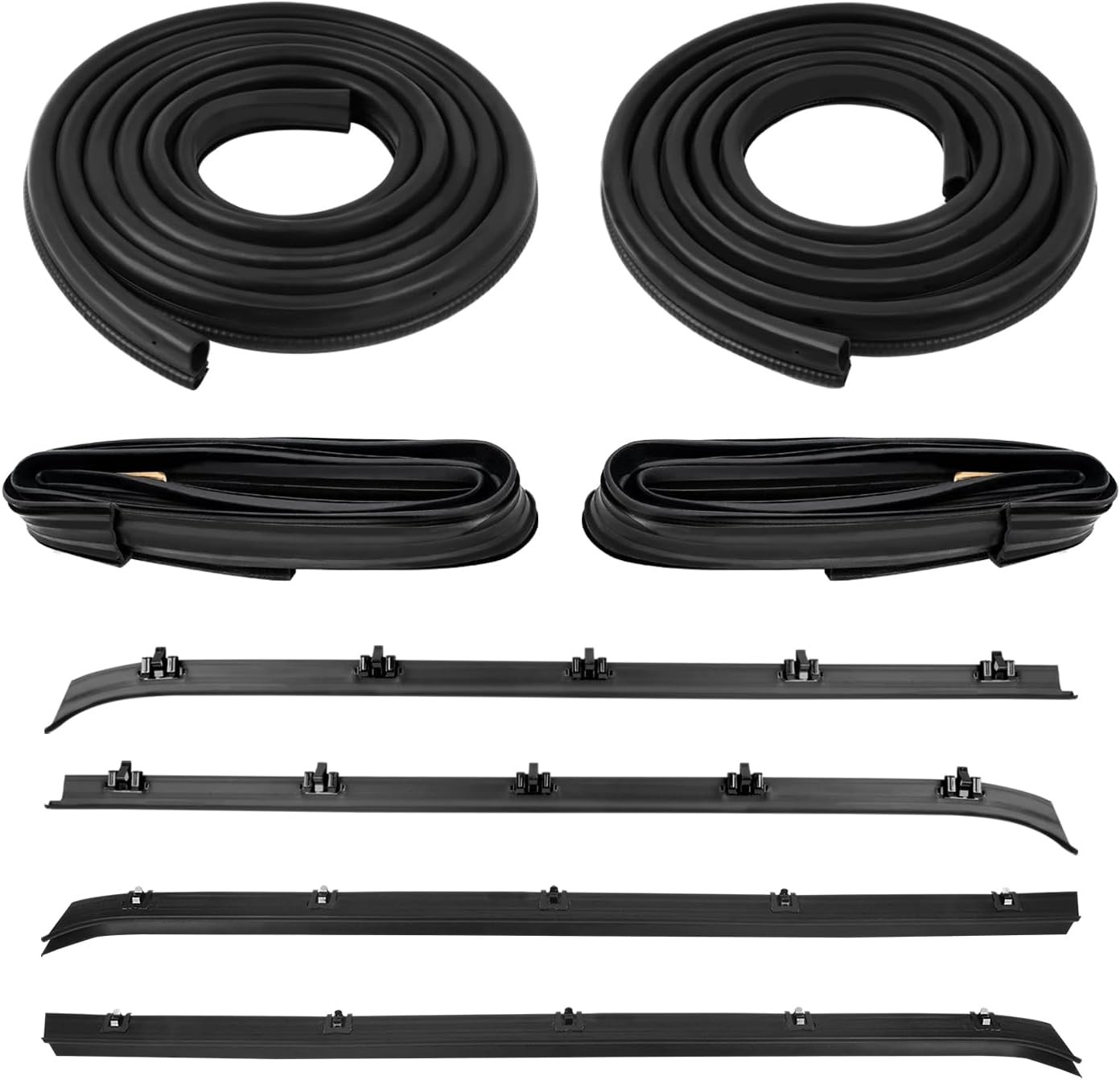 Weatherstrip Kit Door Window Run Channel Sweep Felt Seal Kit