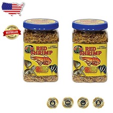 20oz Sun-Dried Red Shrimp 2 Pack - High Protein Turtle Fish Treat