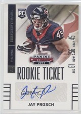 2014 Panini Contenders Jay Prosch #120 Auto 1u6
