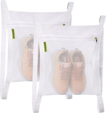 Sneaker Wash Dry Net Bag for Dryer, 15.7x13.8 Inch Large HoneyComber Mesh Bags