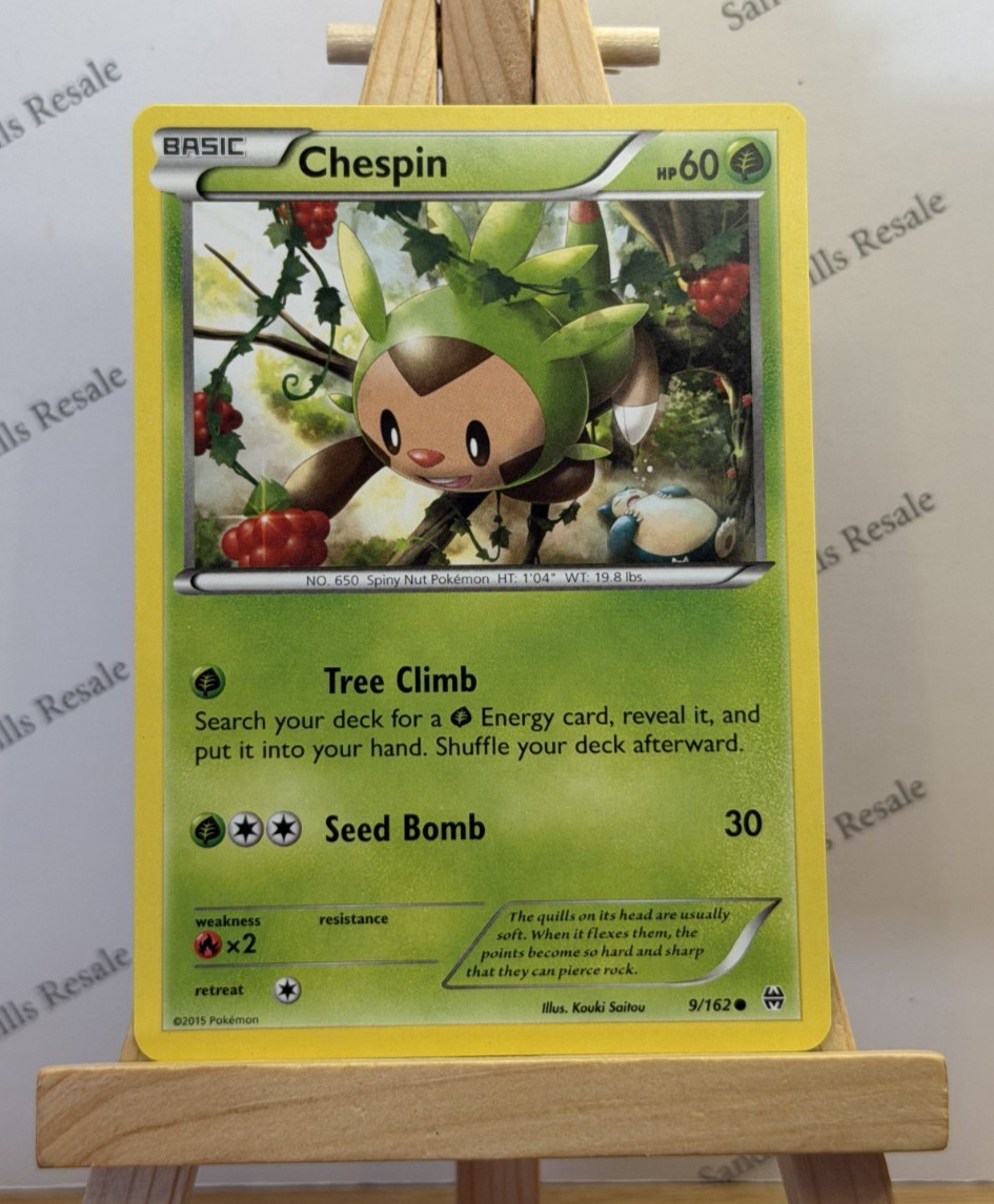 Pokemon TCG * Chespin * 9/162 * Breakthrough * Common * 2015